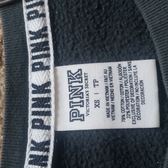 Pink Victoria's Secret Green and White Sweatshirt - Picture 4 of 6